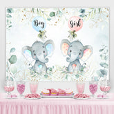 Lofaris Niedlich Grün Pflanzen Ballon babydusche Hintergrund